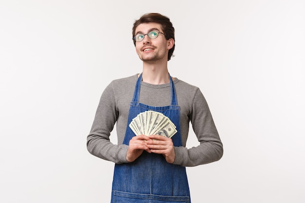 Barista, trabalhador de café e barman conceito.