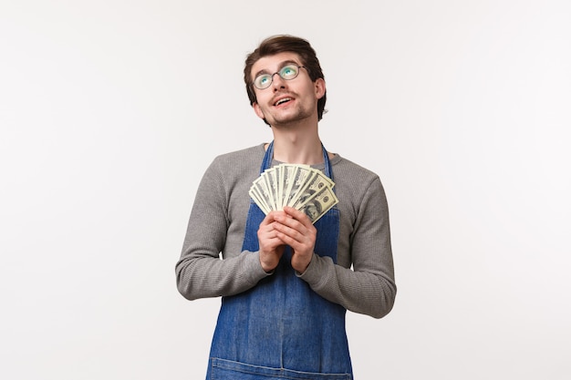 Barista, trabalhador de café e barman conceito.