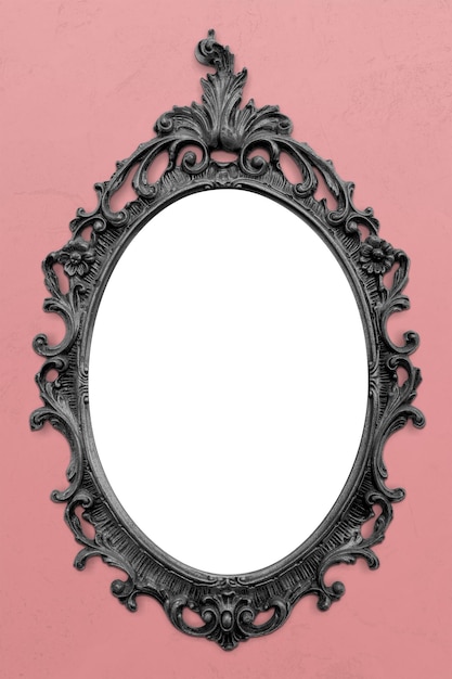 Barock-Rahmen-Mockup auf rosa Hintergrund