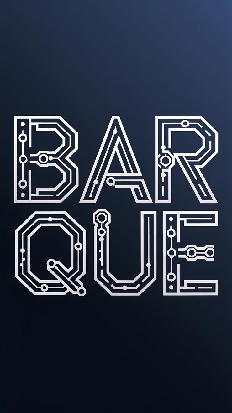 Foto barque abstracto tecnología digital logotipo fuente alfabeto fuentes urbanas modernas mínimas para logotipo marca et