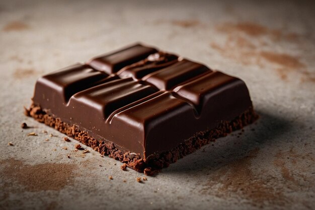 Foto una barra de chocolate con sabor a bourbon