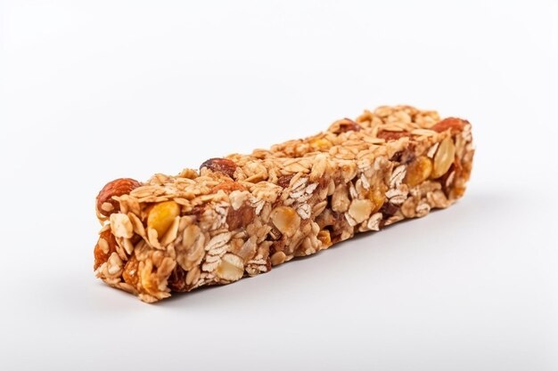 Una barra de granola con nueces