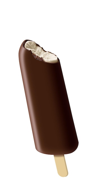 barra de helado rellena paleta de chocolate