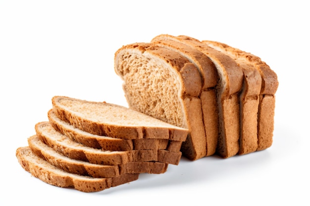 una barra de pan con rebanadas cortadas