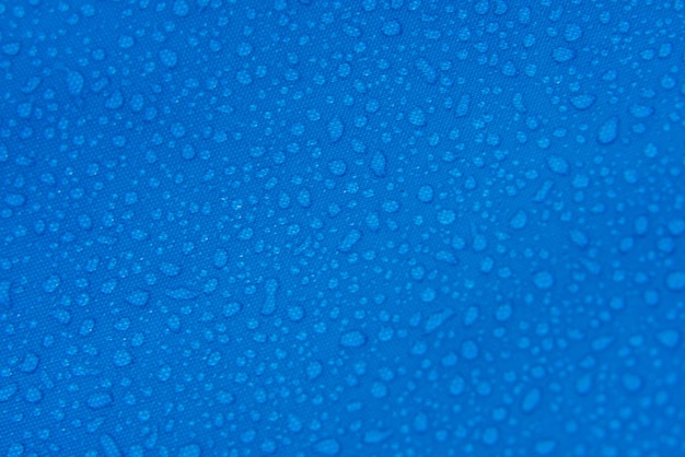 Barraca de textura azul, gota de água na tela, textura de fundo