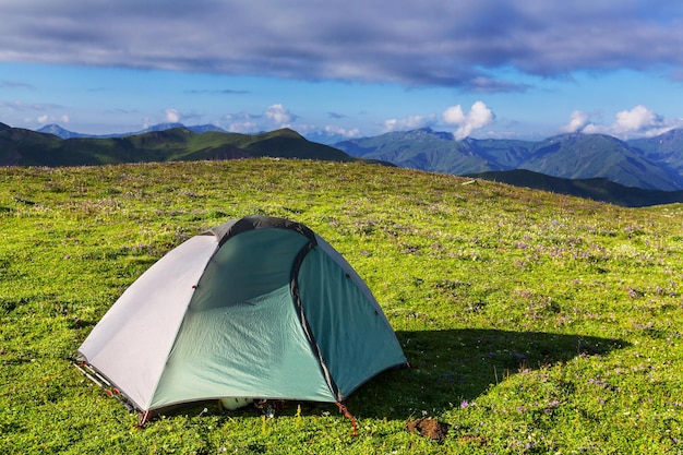 Barraca nas montanhas