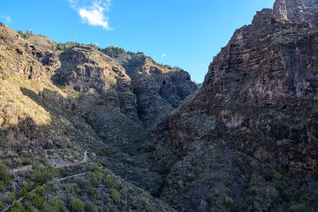 Barranco del Infierno. Tenerife. Espanha. Uma antiga rota turística abandonada