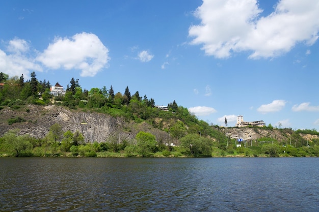 Barrandov Terrassen funkcionalism Gebäude in Prag Tschechische Republik