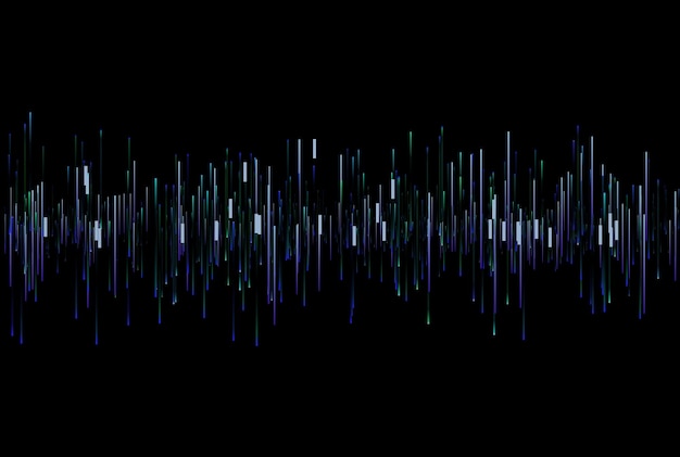 Barras de frecuencia textura de audio musical rayos de gradiente estilo de línea de fondo artístico