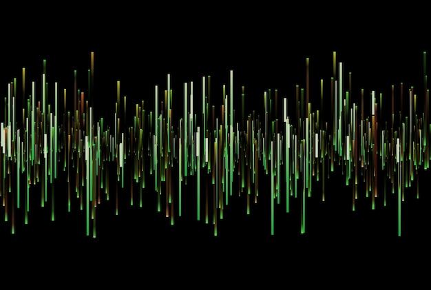 Barras de frecuencia textura musical audio gradiente rayos estilo línea arte fondo