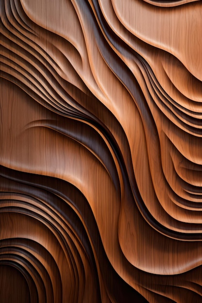 Barras de madera que forman un patrón de hueso de arenque en la pared