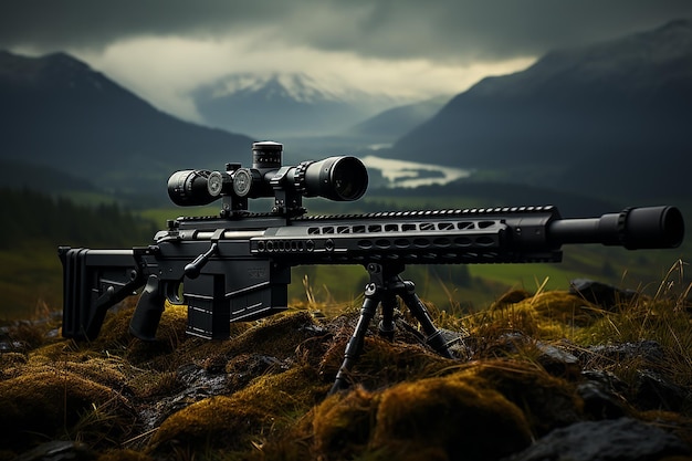 Barrett M82 der Hintergrund dunkel Ai erzeugt