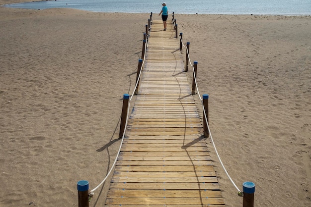 Barrierefreier Gehweg zum Strand.