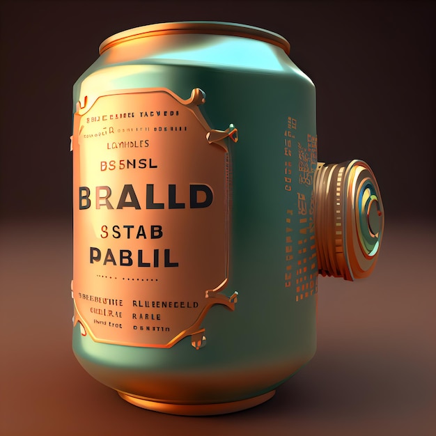 Barril de cerveja ilustração 3d renderização em 3d