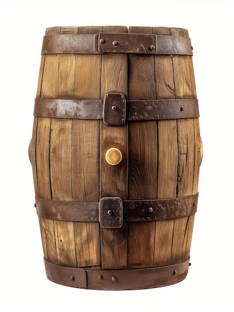 Un barril de madera de época