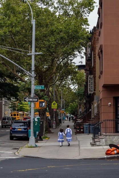 Foto barrio de williamsburg, nueva york, estados unidos