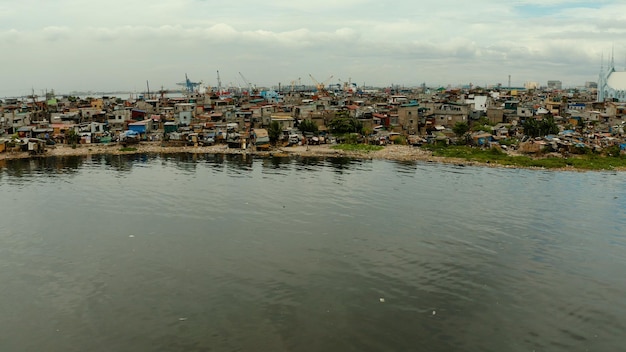 Barrios marginales y distrito pobre de la ciudad de manila