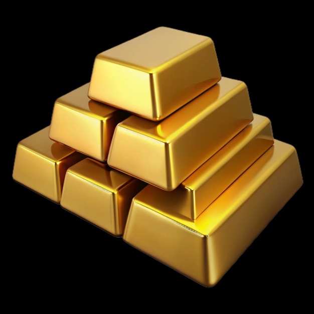 Barro de oro de lujo que simboliza la seguridad financiera y la inversión