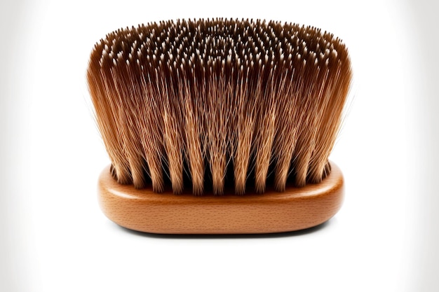 Bartbürste mit langen Borsten isoliert auf weißem Hintergrund