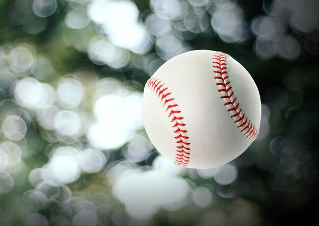 Baseball auf bokeh Hintergrund verwischen