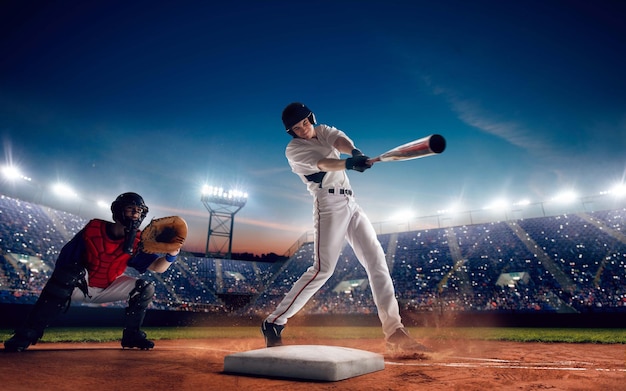 Baseball-Spieler Vektor-Silhouetten