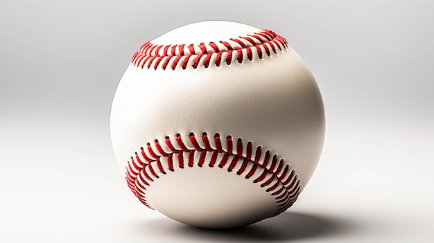 Baseballkugel getrennt auf weißem Hintergrund