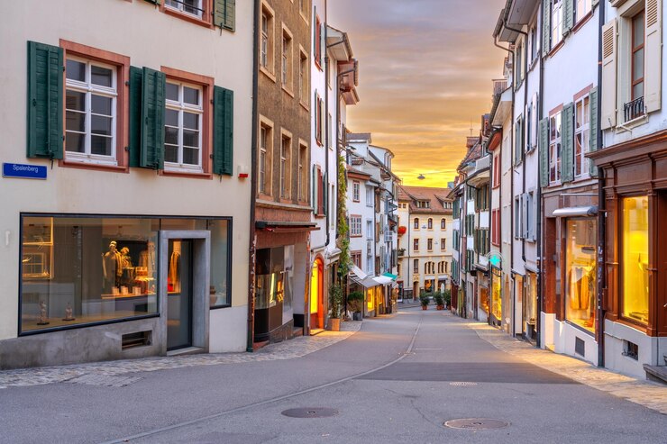 Foto basel schweiz in der altstadt