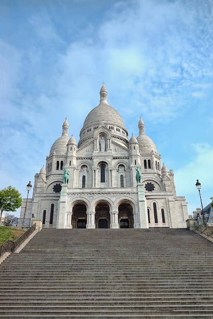 Basílica de Sacré-Coeur em Montmartre em Paris, França