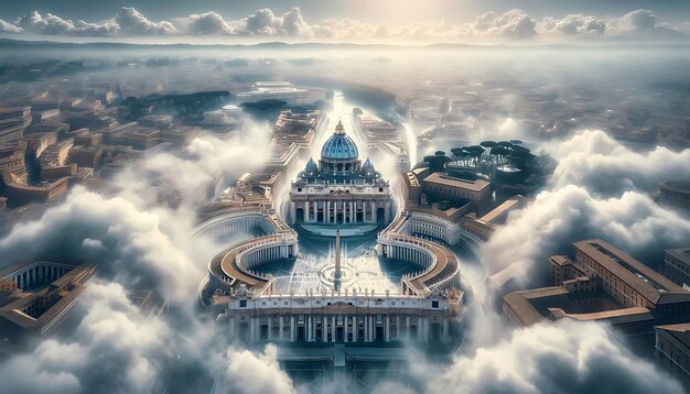 Foto basílica de são pedro, em roma