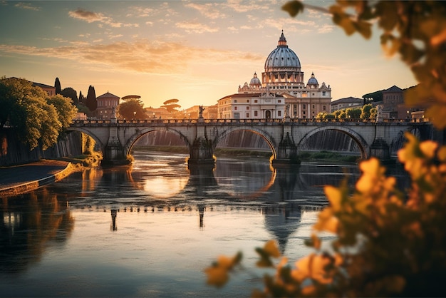 Foto basílica de san pedro en italia