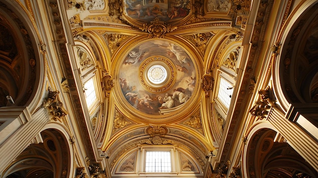 Foto la basílica de sant'andrea della valle es una iglesia barroca en roma