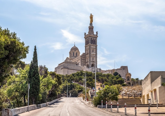 Basilika Notre Dame de la Garde in Marseille Frankreich Wahrzeichen der Stadt