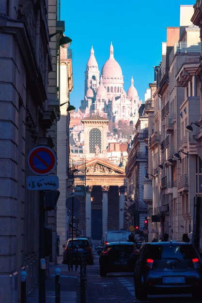 Basilika SacreCoeur am Morgen Paris Frankreich