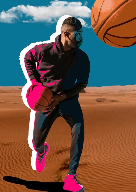 Basketball-Collage-Design