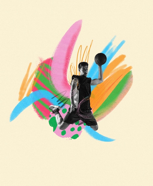 Basketball-Collage-Design