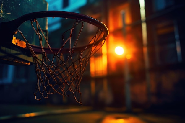 Basketball-Hoop in Erwartung