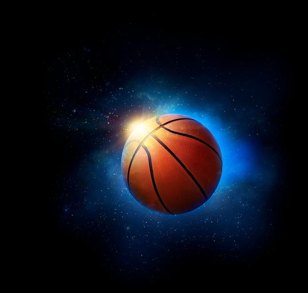 Basketballball-Basketballspielkonzept