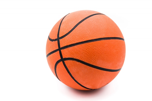 Basketballball isoliert auf Weiß