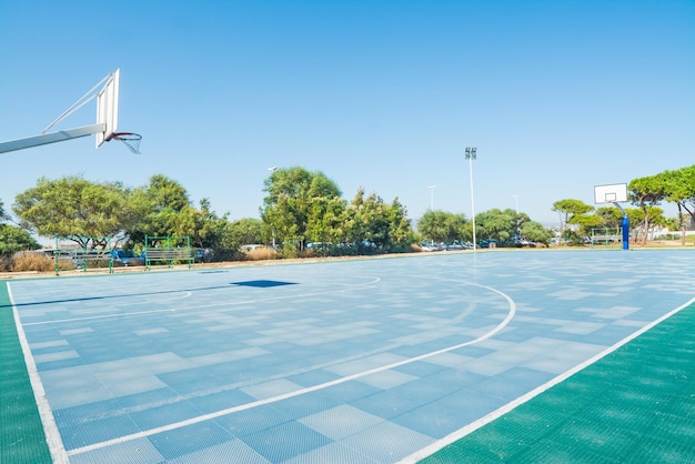 Basketballplatz in Cagliari, Sardinien