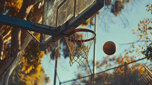 Basquetebol em voo IA generativa