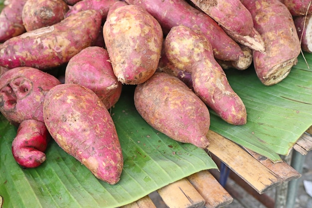 Batata-doce na comida de rua