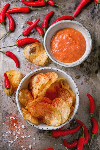 Batata frita com pimenta