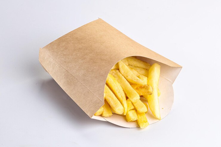 Foto batata frita salgada e crocante