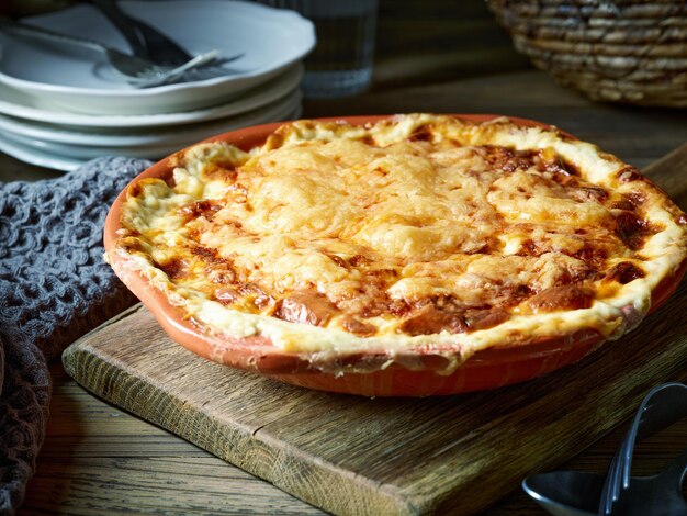 Batata gratinada com queijo