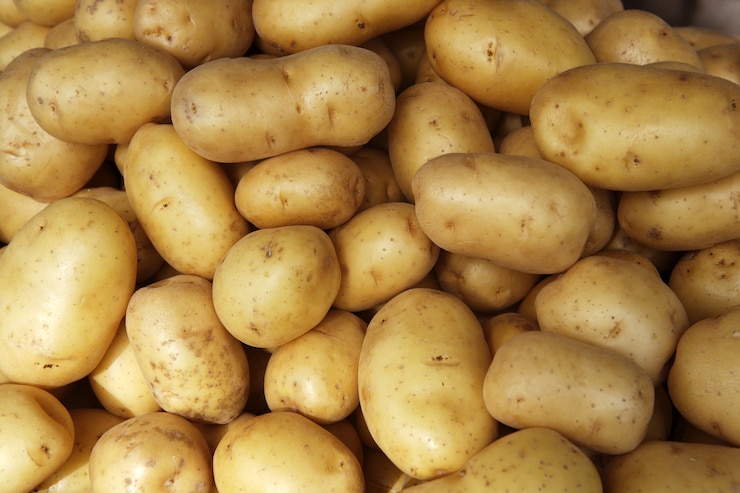 Foto batatas cruas