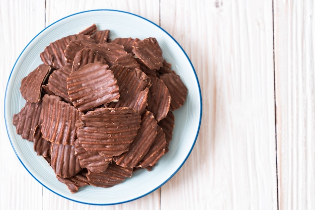 batatas fritas com chocolate