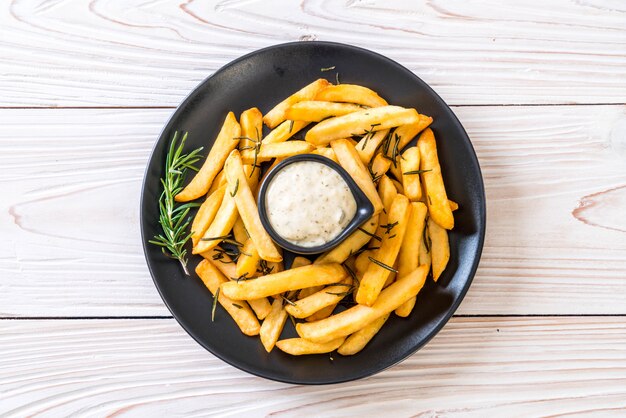 batatas fritas com molho