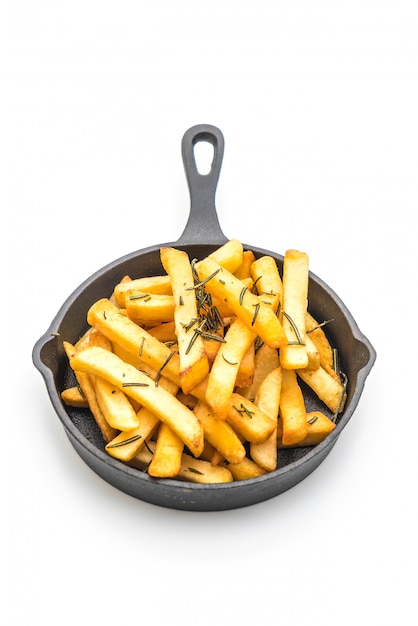 Foto batatas fritas com molho