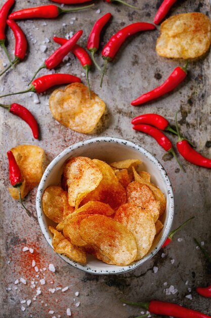 Batatas fritas com pimenta