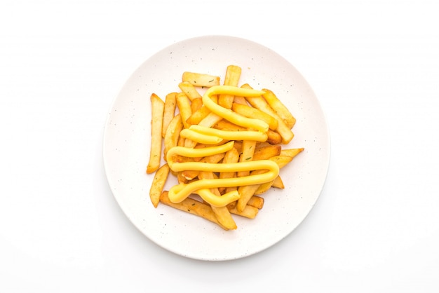 Batatas fritas com queijo